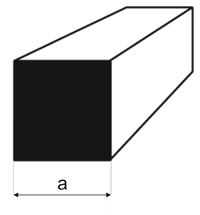 Mosiężne kwadratowe profile